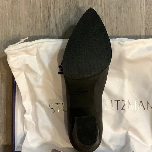 NWT Stuart Weitzman Size 7 “Broom” Slate Suede Shoes - BRAND NEW WITH BOX! - Picture 7 of 9
